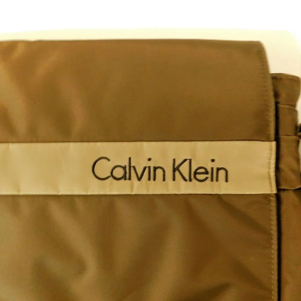 Calvin Klein Computer Laptop Bag Green Strap Bookbag Pockets School Work